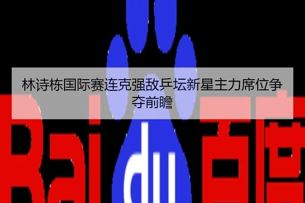 林诗栋国际赛连克强敌乒坛新星主力席位争夺前瞻